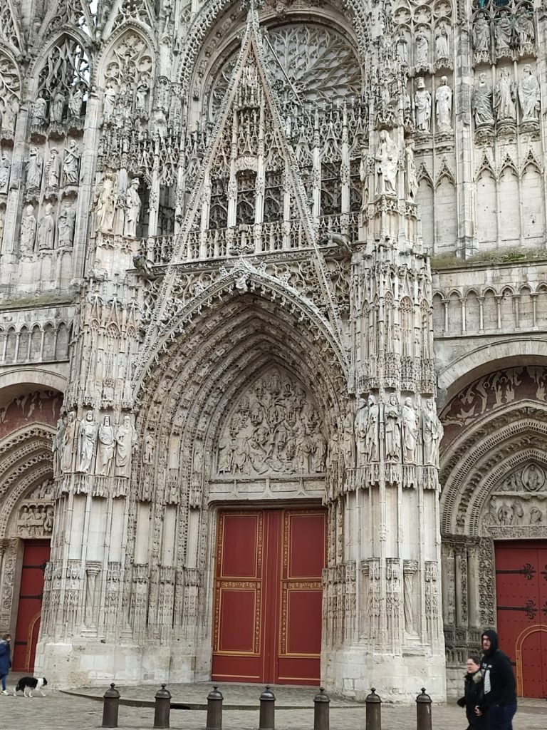 Rouen's cathedral main entrance